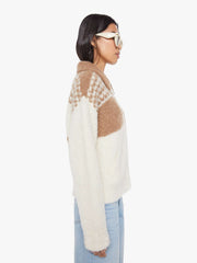 Women The Zip Raquette Cardigan | Mother Denim Fluff Back