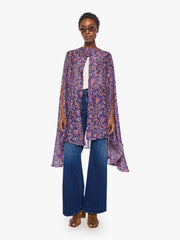 Women Natalie Martin Karis Long Cape | Mother Denim ARTICHOKE MARINER
