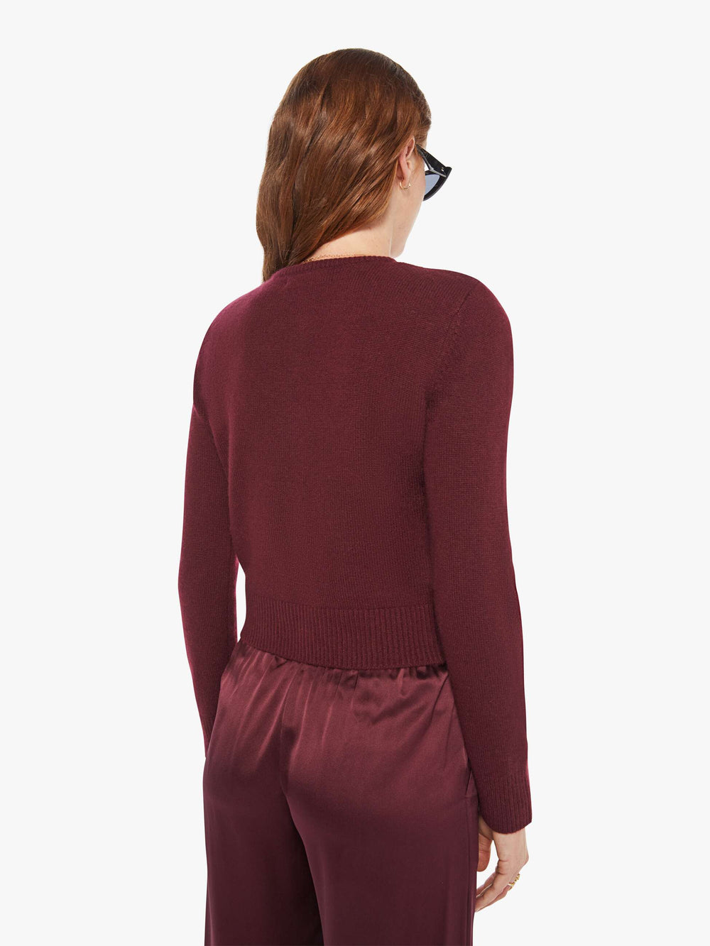 Women SABLYN Emilia Cardigan | Mother Denim BORDEAUX