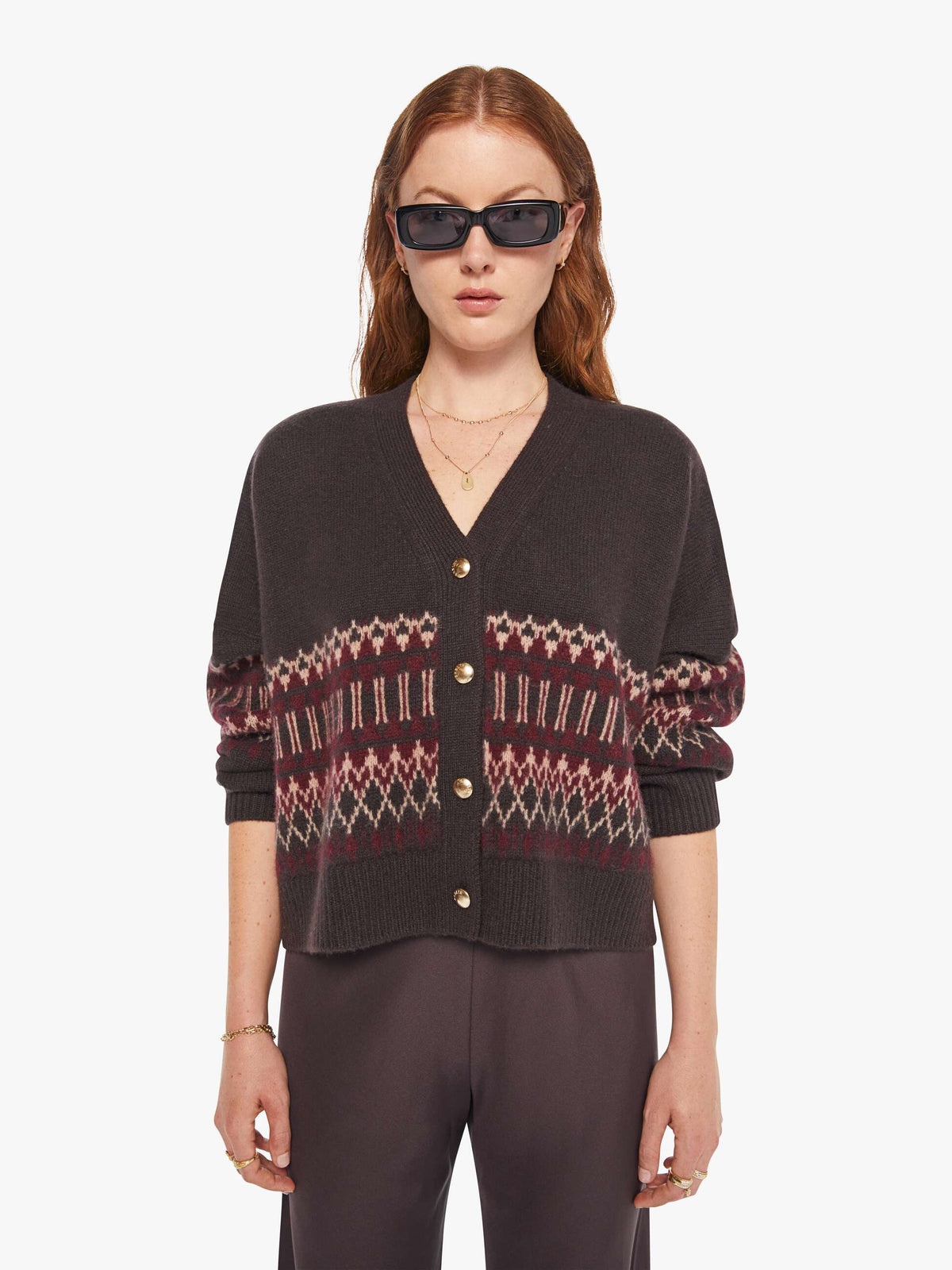 Women SABLYN Elliot B Cardigan | Mother Denim OAK TREE MULTI
