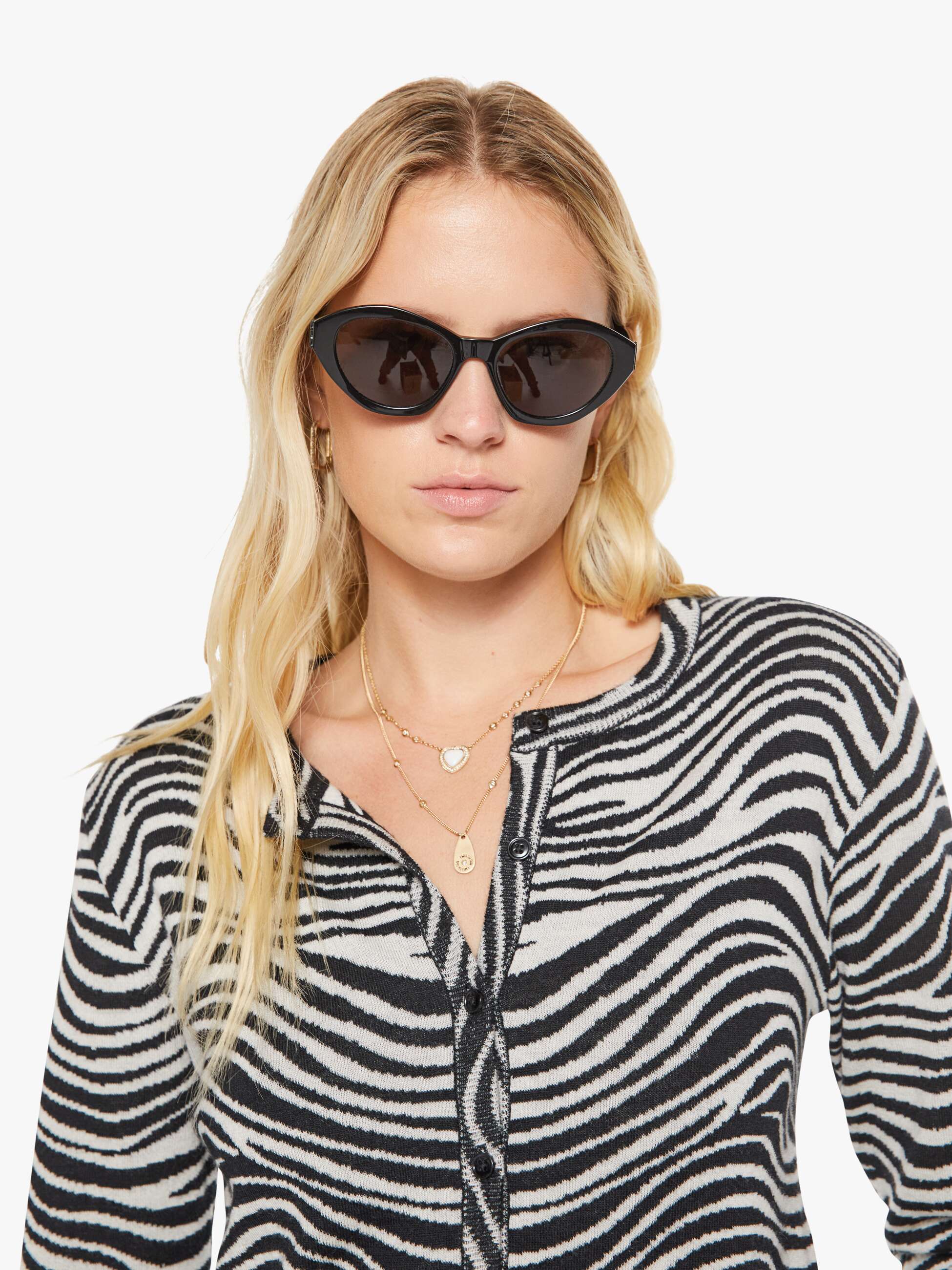 Women SPRWMN Baby Cardigan | Mother Denim ZEBRA