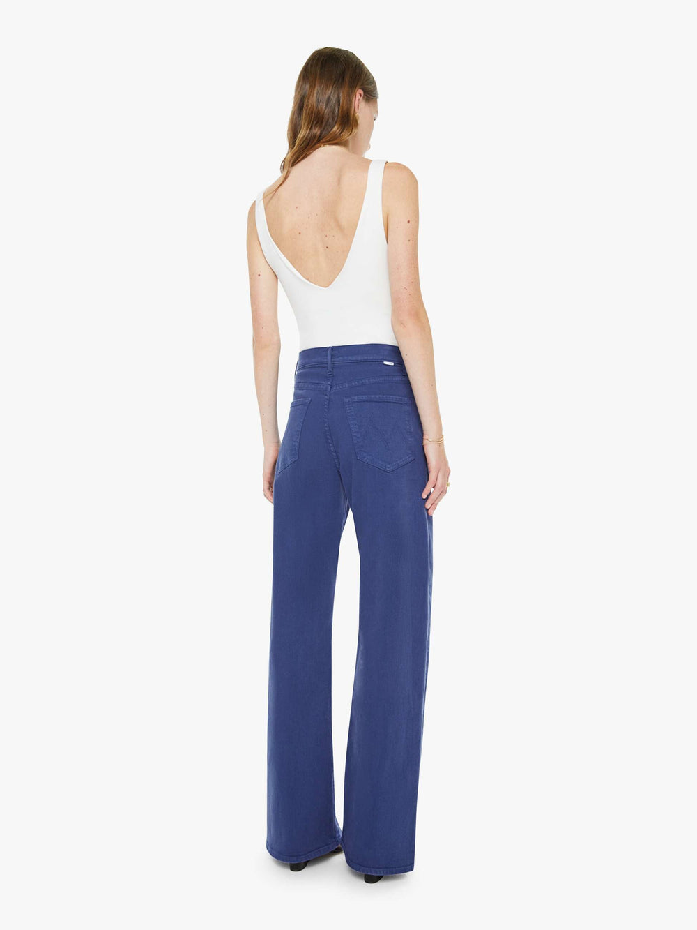 Women The Lasso Sneak | Mother Denim Estate Blue