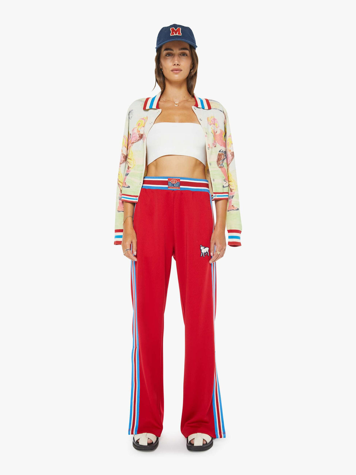 Women The Sport Rib Personal Best Sneak | Mother Denim Tango Red