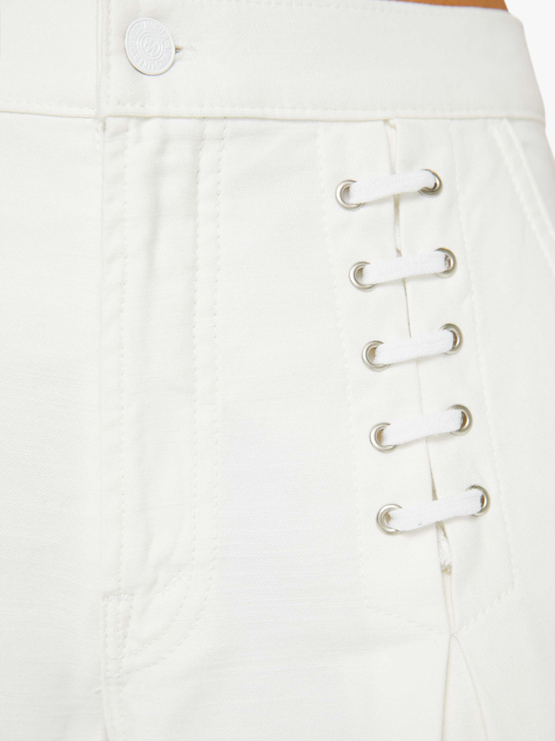 Women The Undercover Lace Up Sneak | Mother Denim White
