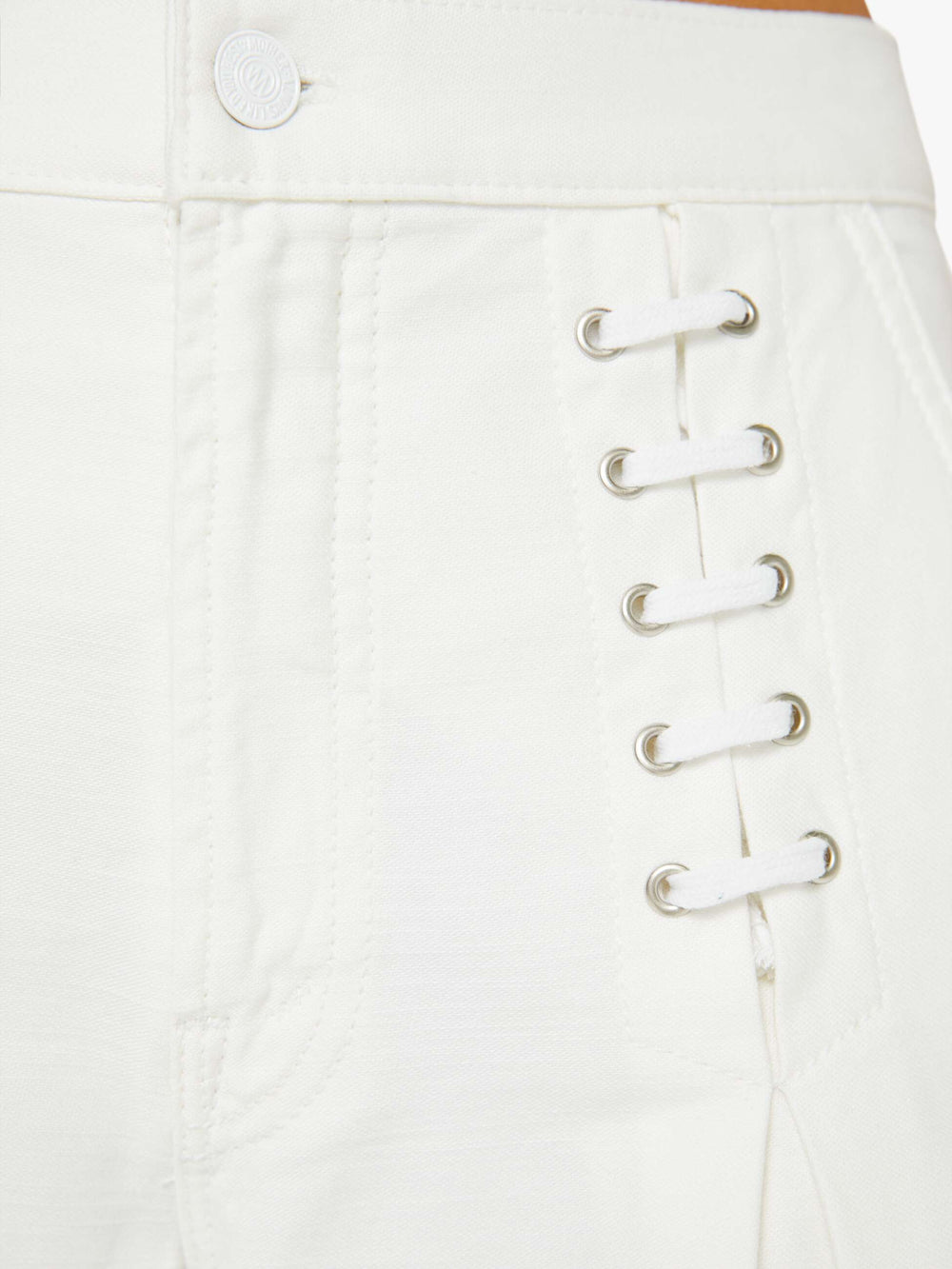 Women The Undercover Lace Up Sneak | Mother Denim White