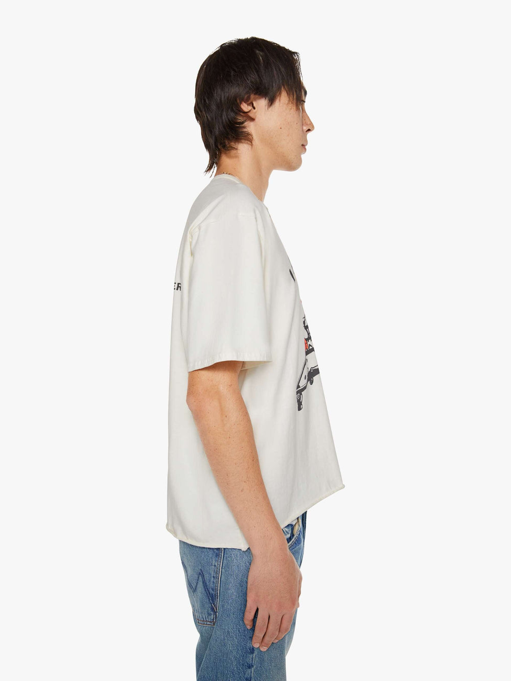 Women The Cut Off Coops Tee | Mother Denim White