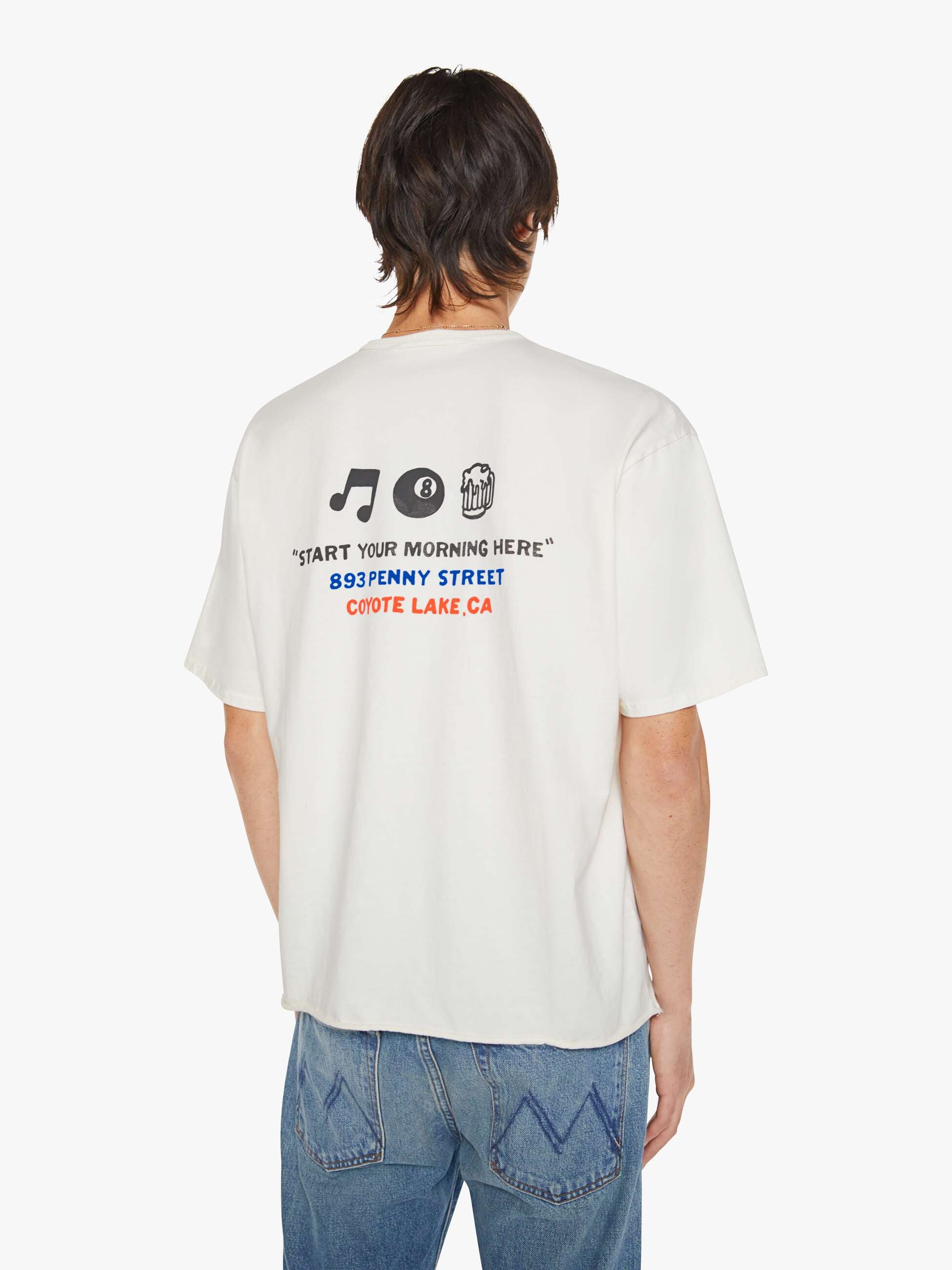 Women The Cut Off Coops Tee | Mother Denim White