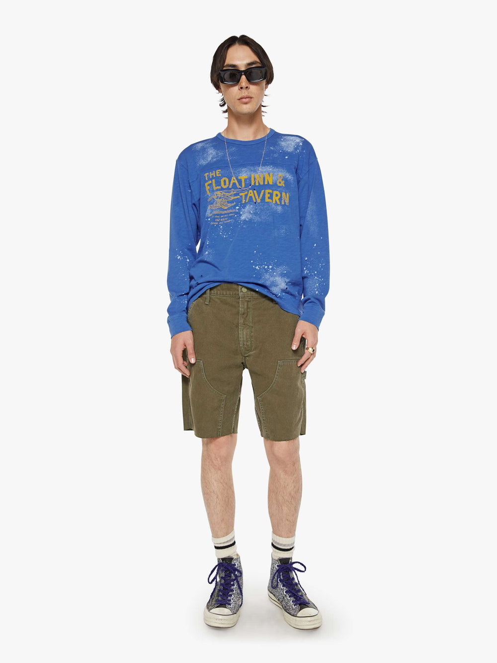 Women The Player | Mother Denim Blue