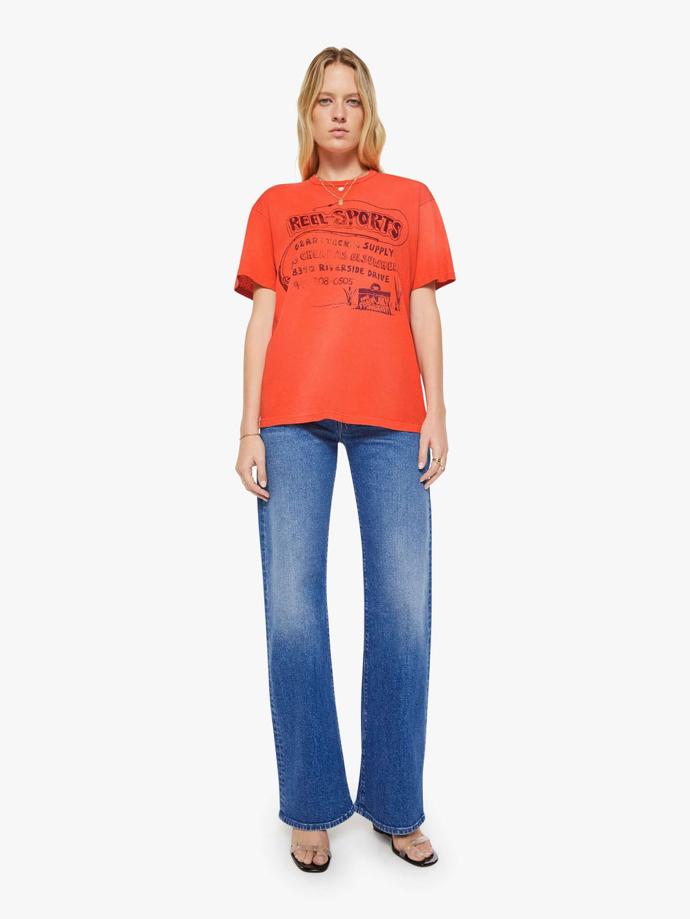Women The Lowdown | Mother Denim Red