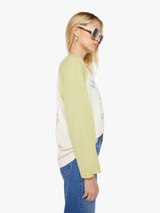 Women The Slugger 3Qtr Fray | Mother Denim Green (Light-Pastel)