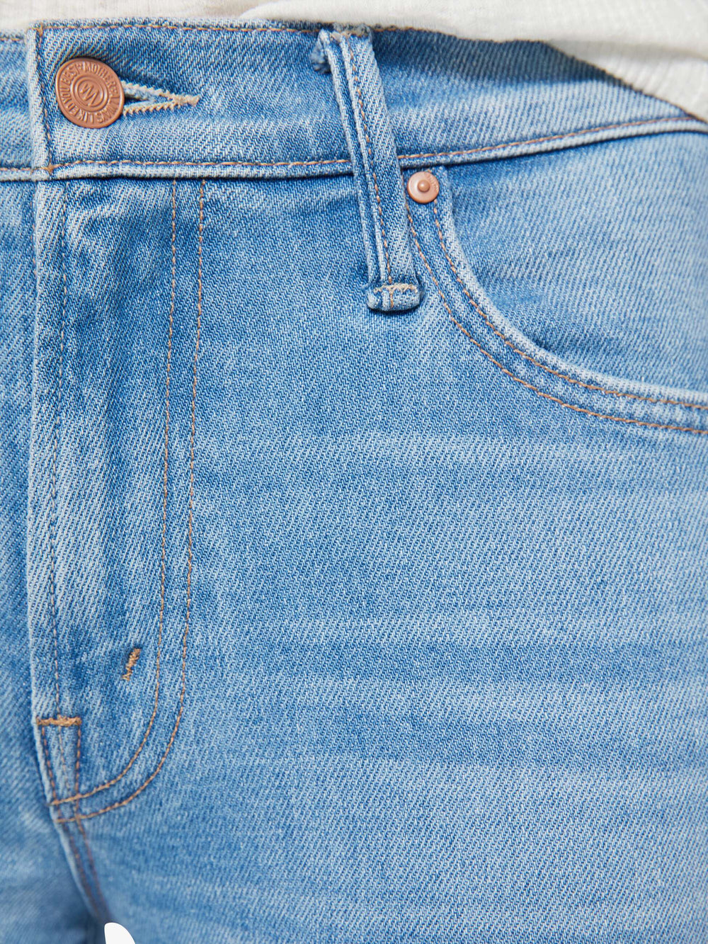 Women The Boxy Goodie Goodie | Mother Denim True Blue And Fluff