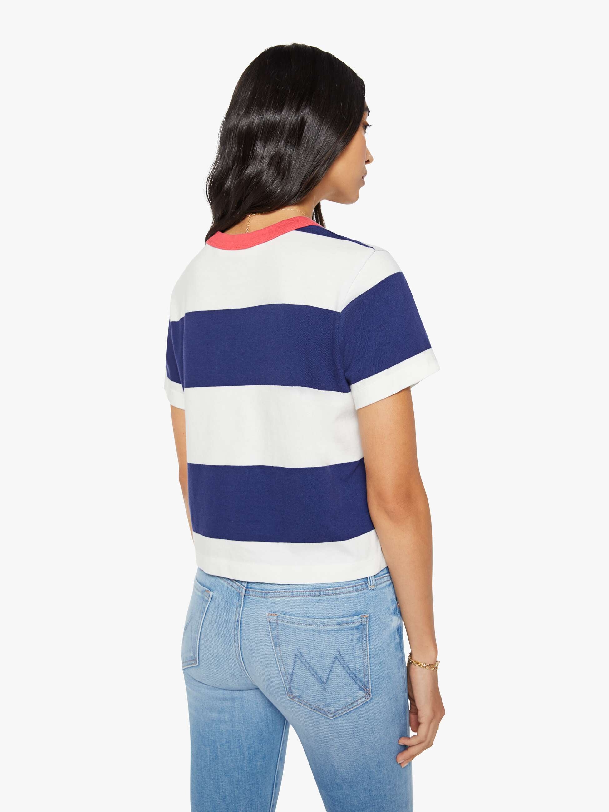Women The Boxy Goodie Goodie | Mother Denim True Blue And Fluff