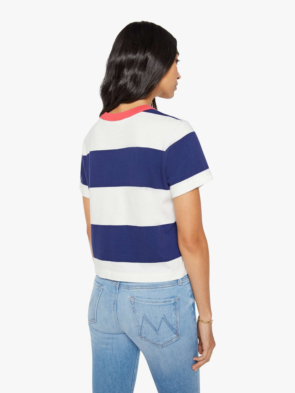 Women The Boxy Goodie Goodie | Mother Denim True Blue And Fluff