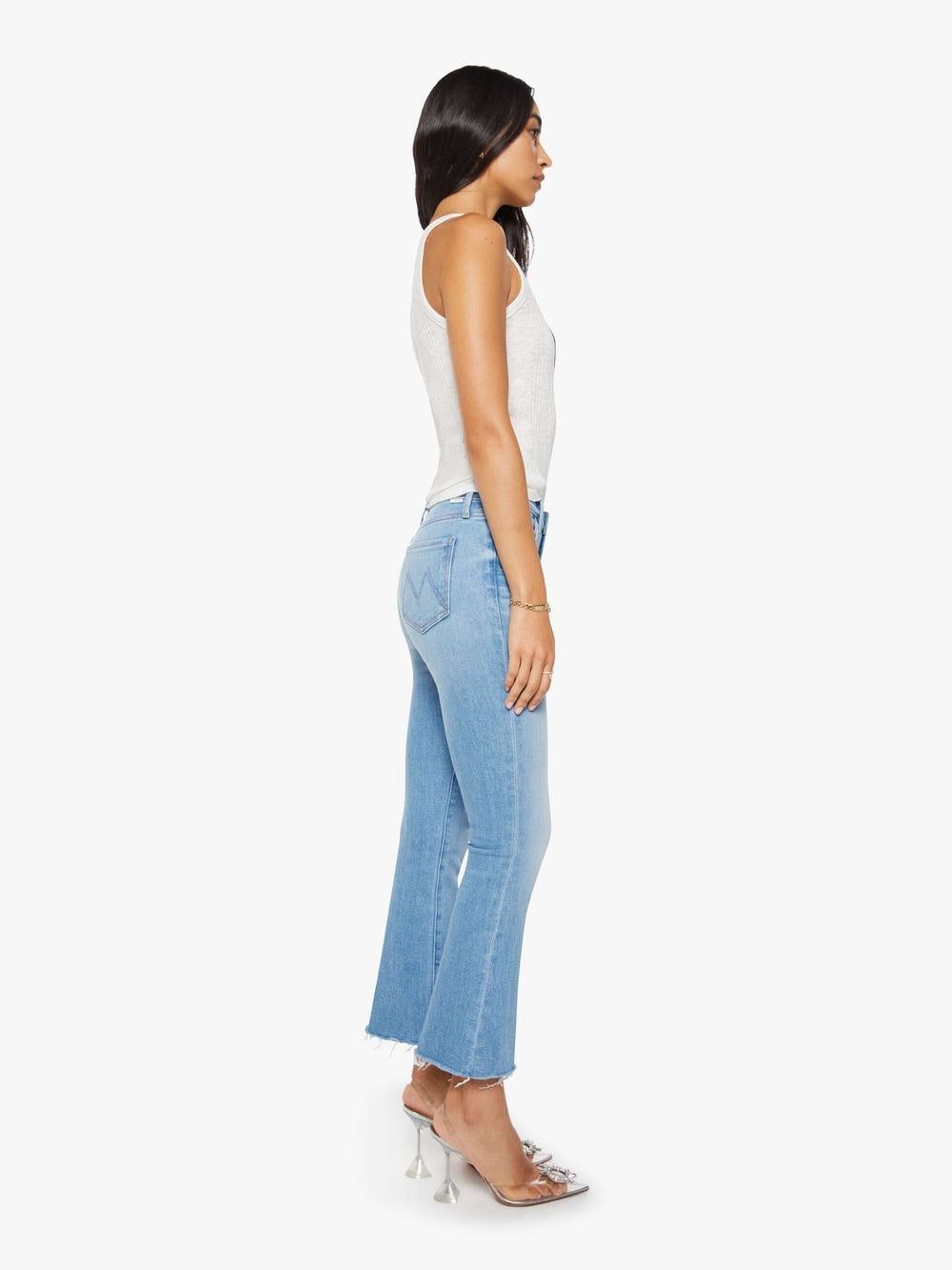 Women The Boxy Goodie Goodie | Mother Denim True Blue And Fluff