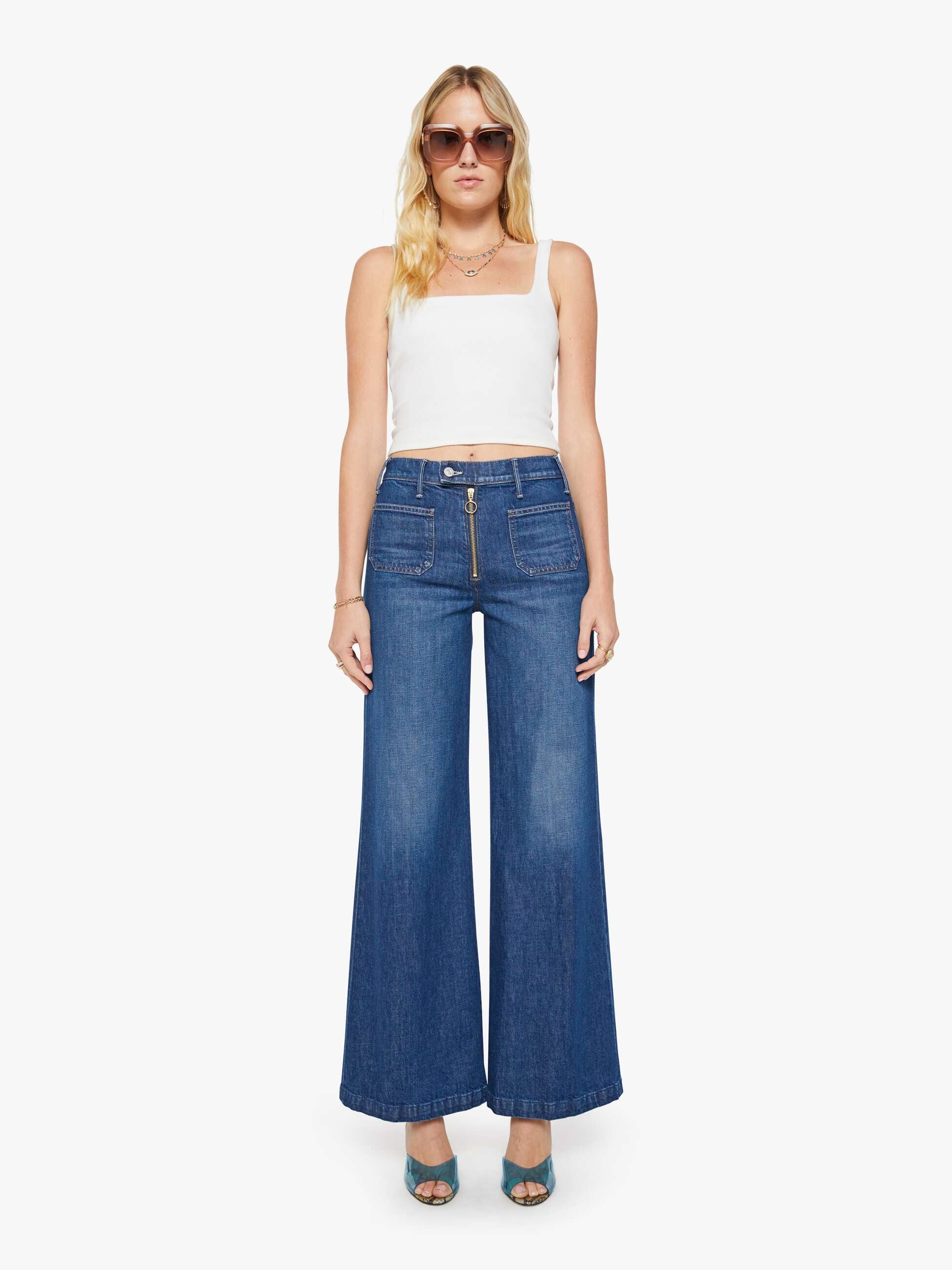 Women The Itty Bitty Ringer | Mother Denim Desert Sun Palm