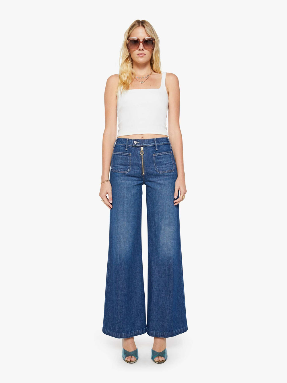 Women The Itty Bitty Ringer | Mother Denim Desert Sun Palm