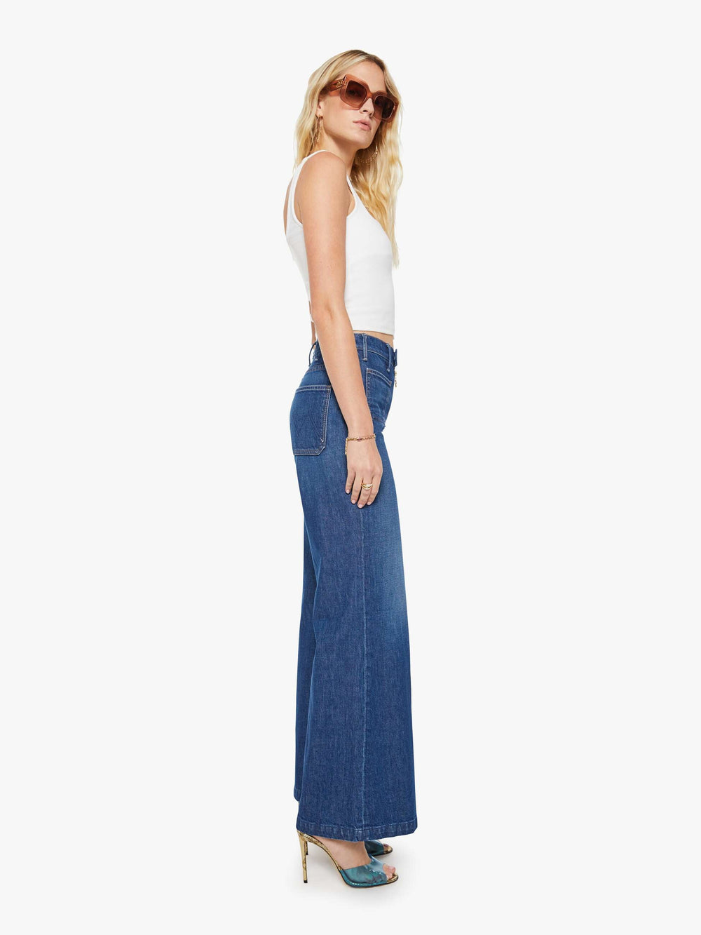 Women The Itty Bitty Ringer | Mother Denim Desert Sun Palm