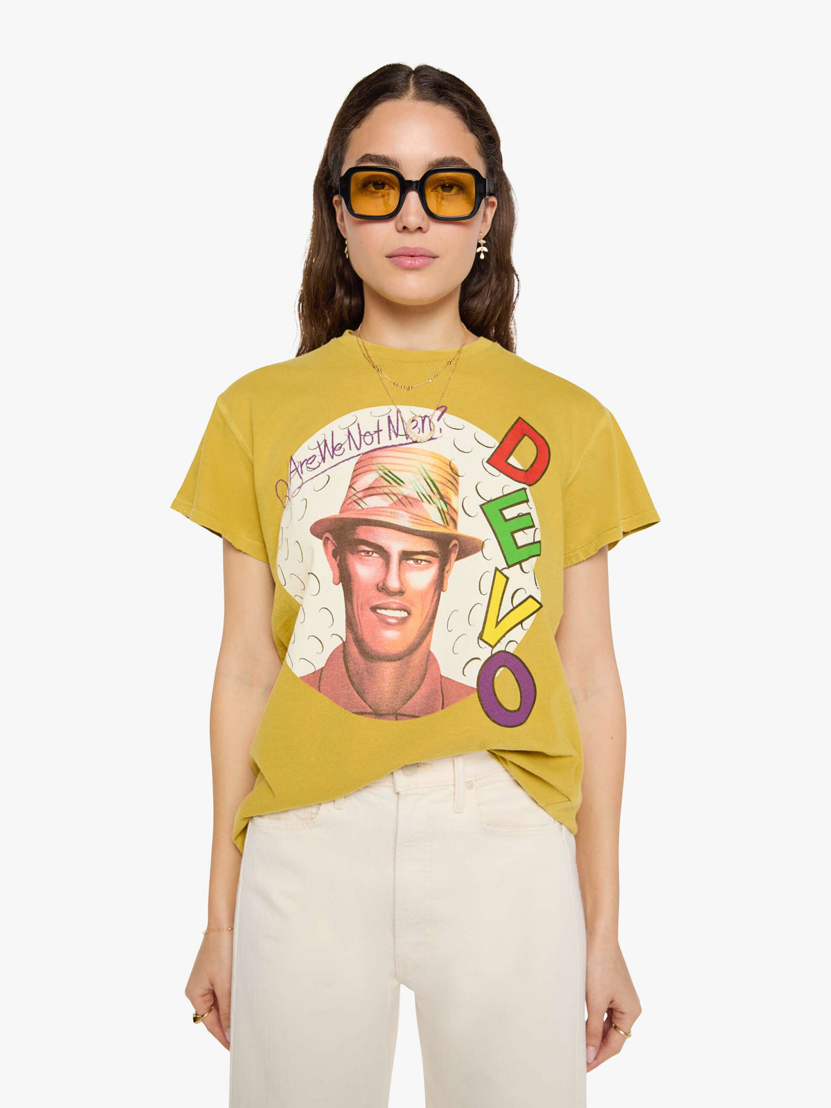 Women MadeWorn Devo Tee | Mother Denim SANDSTONE