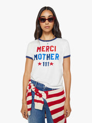 Women Merci x MOTHER The Lil' Goodie Ringer | Mother Denim White