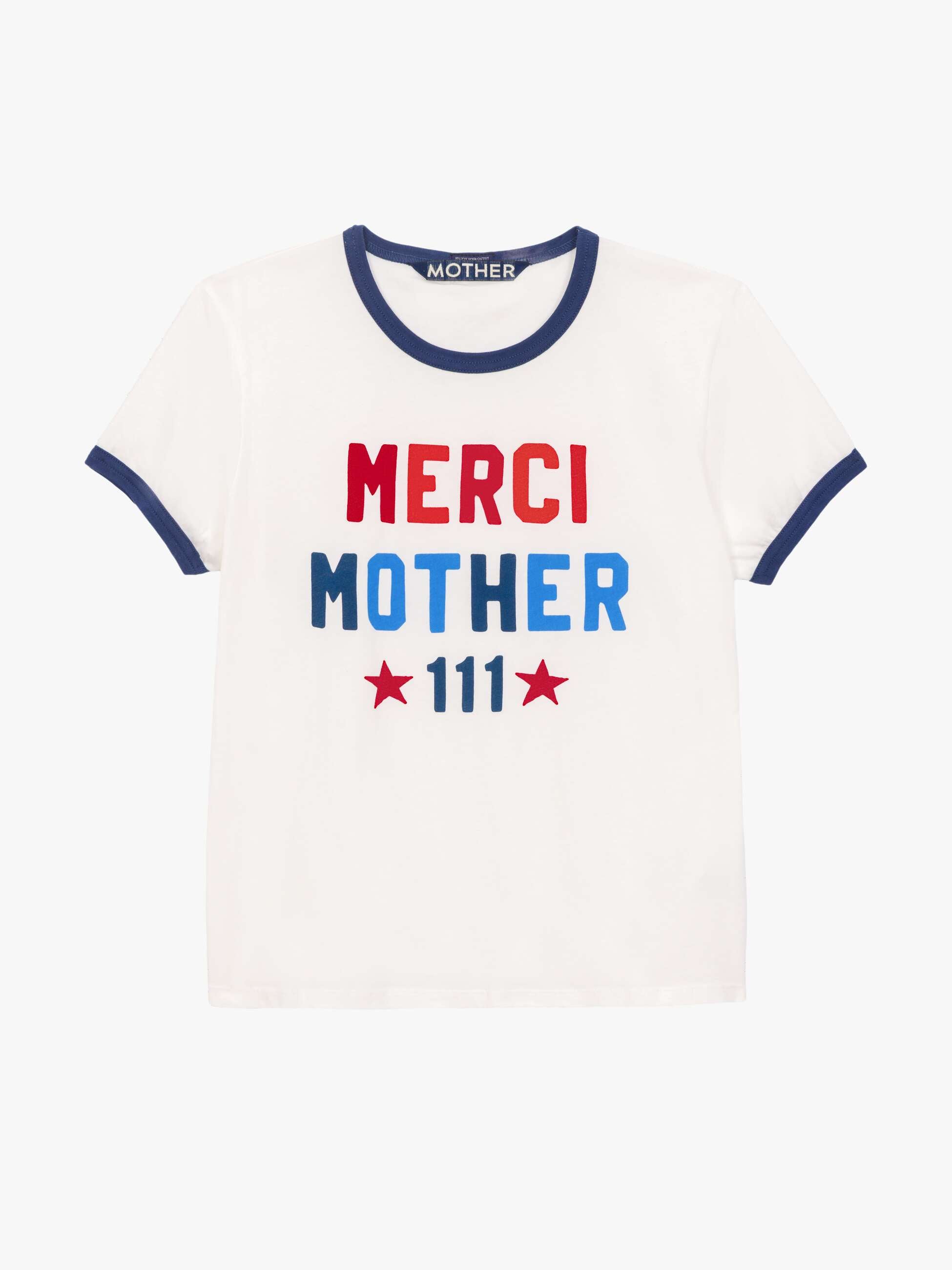 Women Merci x MOTHER The Lil' Goodie Ringer | Mother Denim White