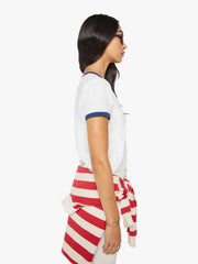Women Merci x MOTHER The Lil' Goodie Ringer | Mother Denim White