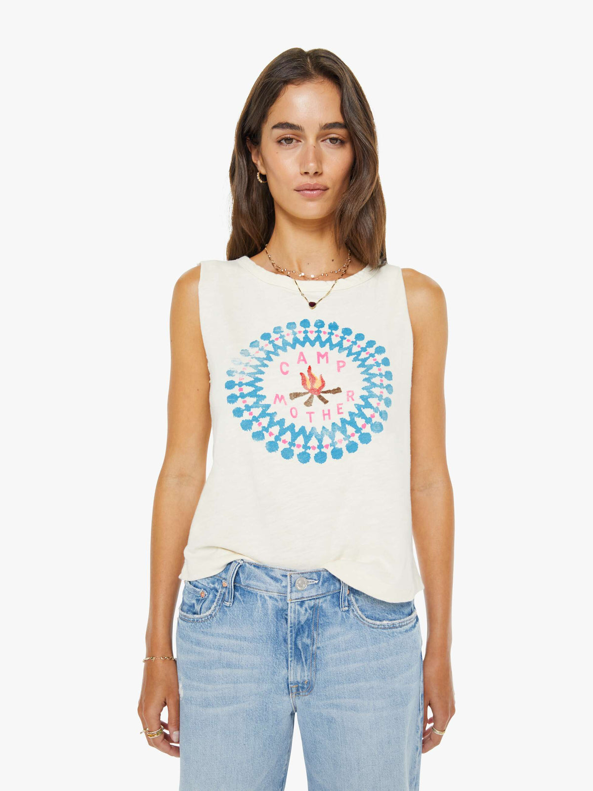 Women The Flirt Squad | Mother Denim Antique White