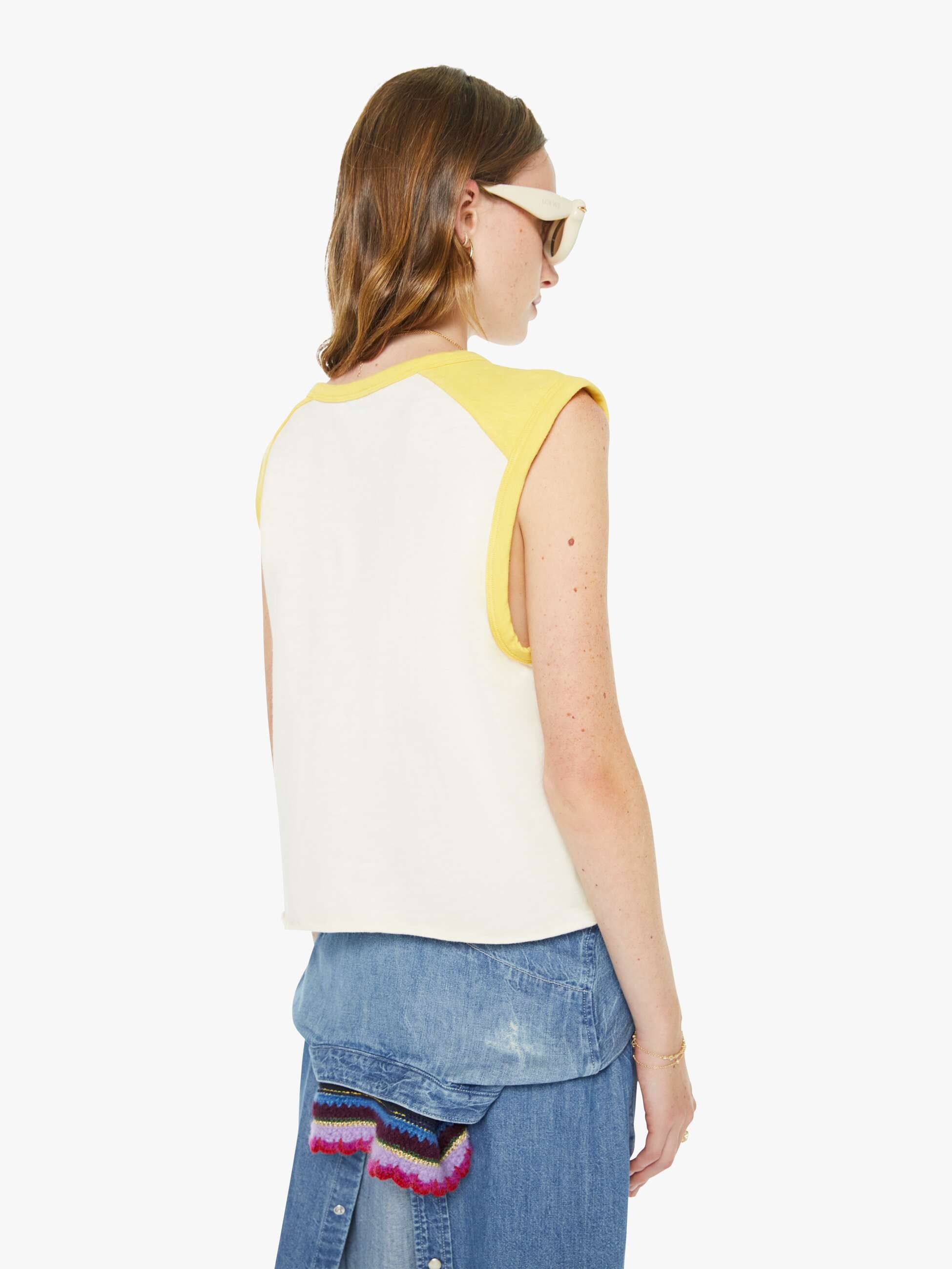 Women The Sleeveless Concert | Mother Denim Spin Cycle