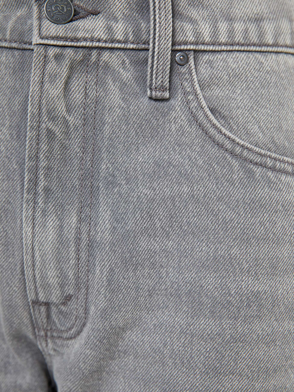 Women The Half Square | Mother Denim Antique White