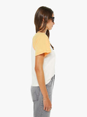 Women The Half Square | Mother Denim Antique White