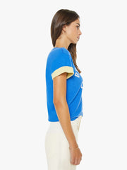 Women The Double Rowdy | Mother Denim Blue (Medium)
