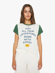 Women The Goodie Goodie Ringer | Mother Denim Book Adventures