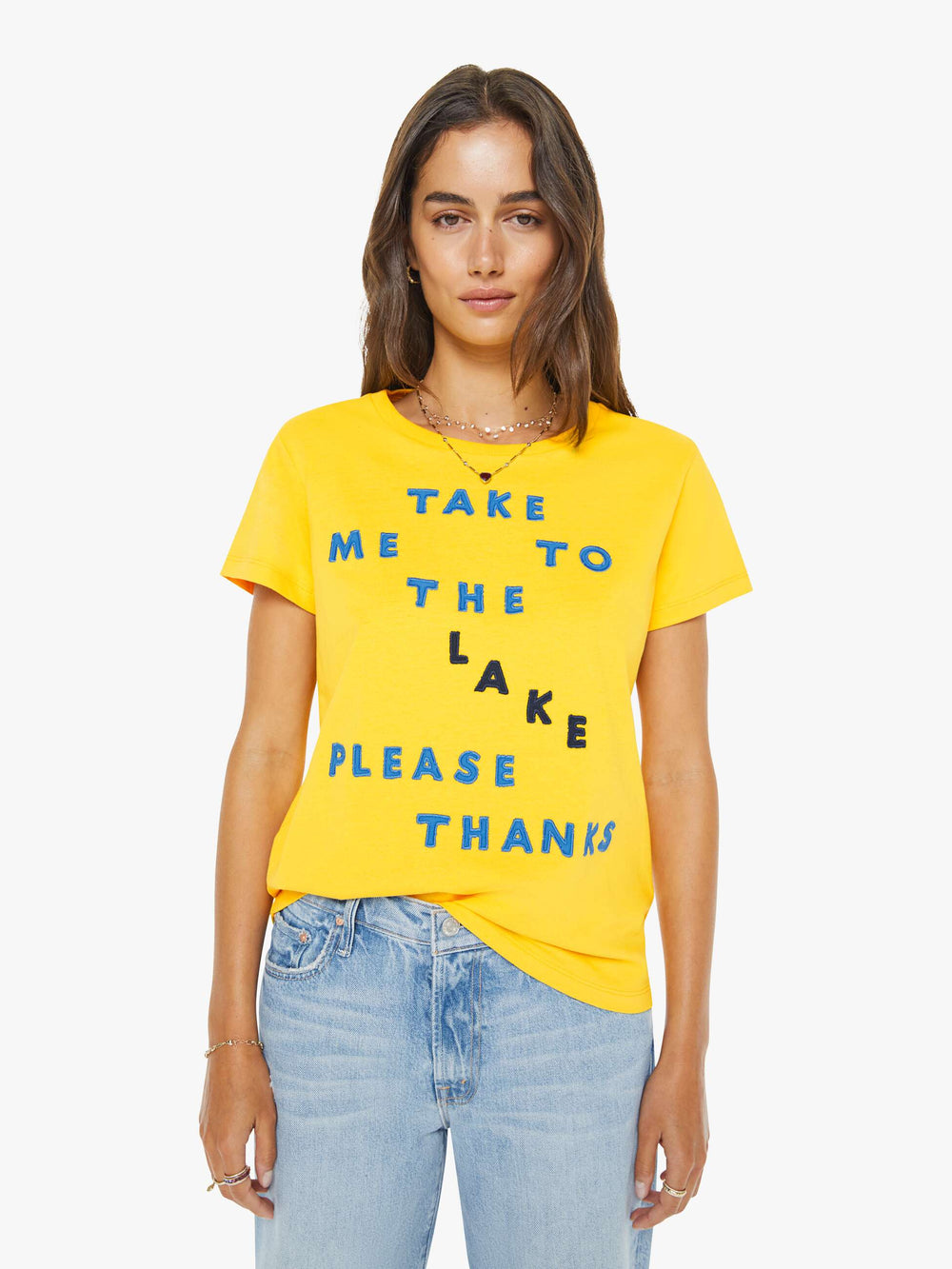 Women The Boxy Goodie Goodie | Mother Denim Take Me To The Lake