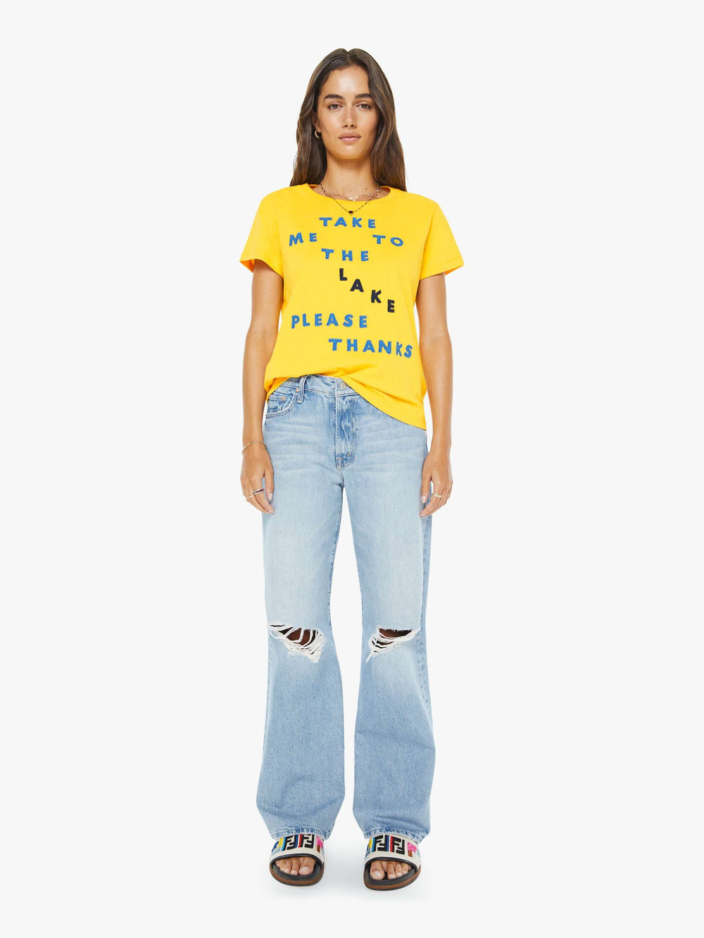 Women The Boxy Goodie Goodie | Mother Denim Take Me To The Lake