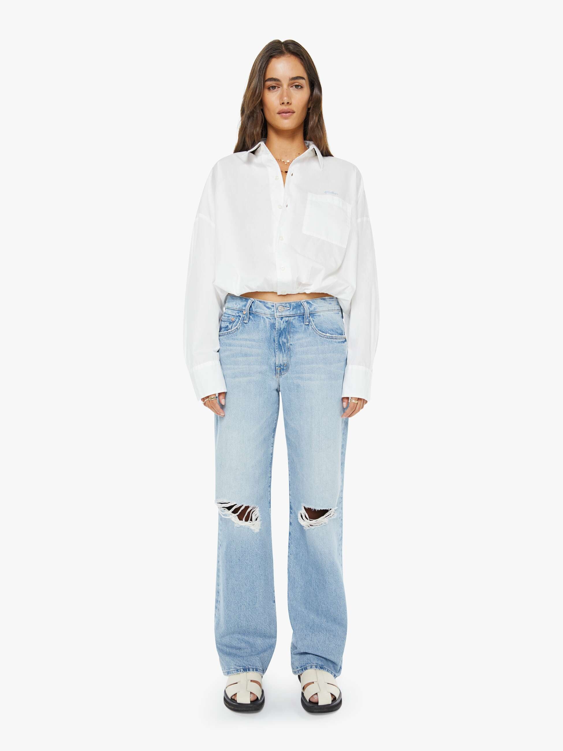 Women The Boxy Goodie Goodie | Mother Denim Take Me To The Lake