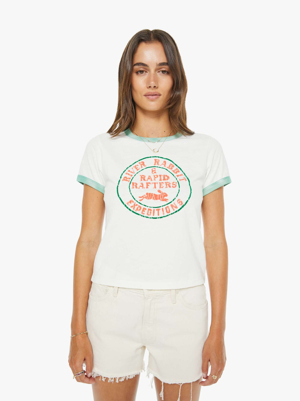 Women The Itty Bitty Ringer | Mother Denim River Rabbit