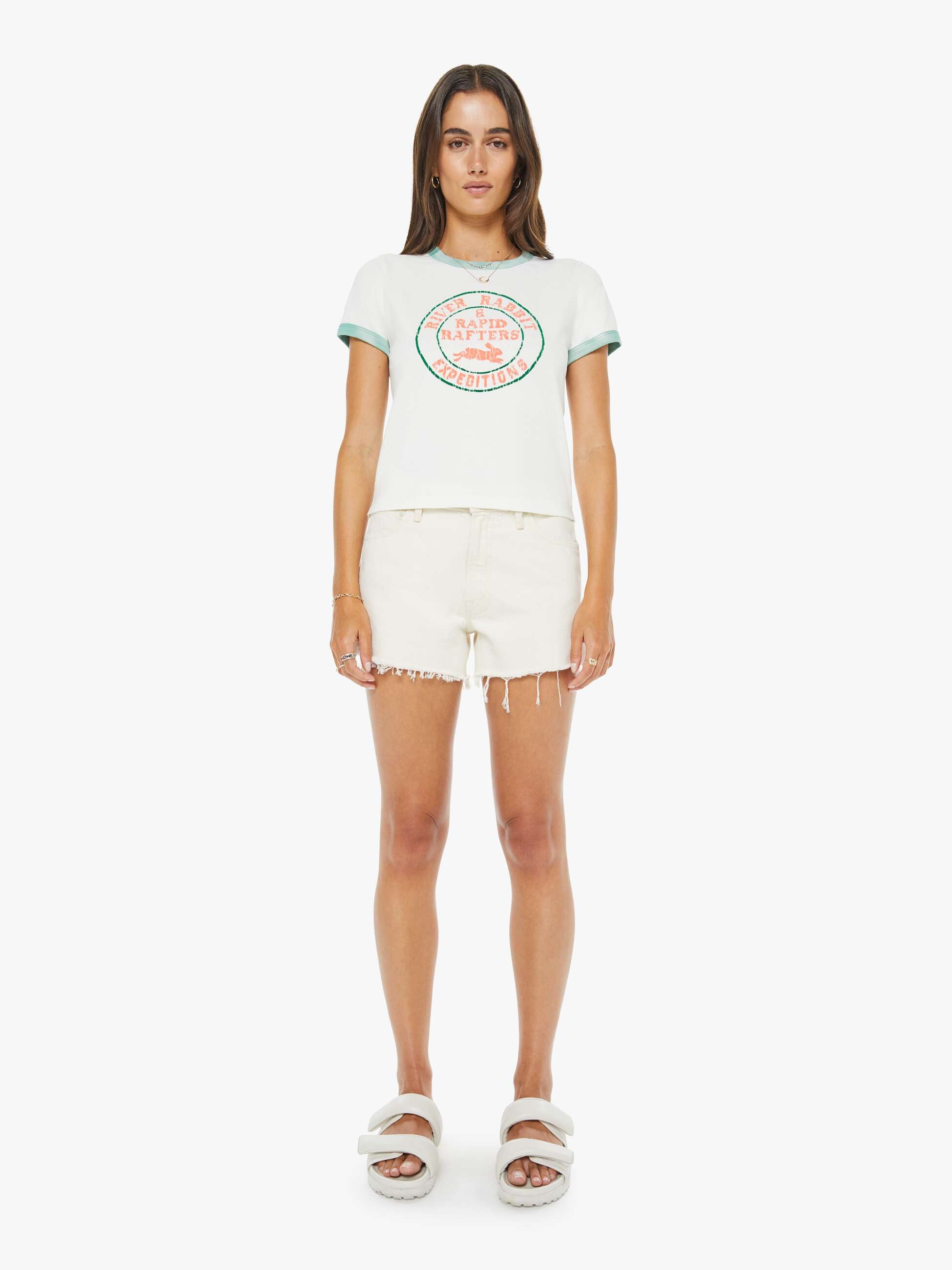 Women The Itty Bitty Ringer | Mother Denim River Rabbit