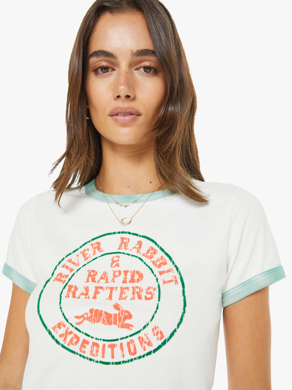Women The Itty Bitty Ringer | Mother Denim River Rabbit
