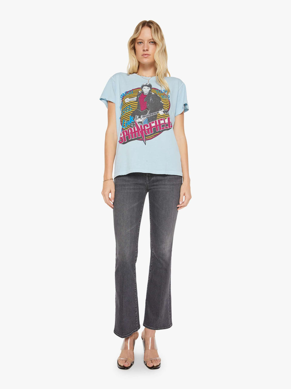 Women MadeWorn Rick Springfield Tee | Mother Denim HAZE