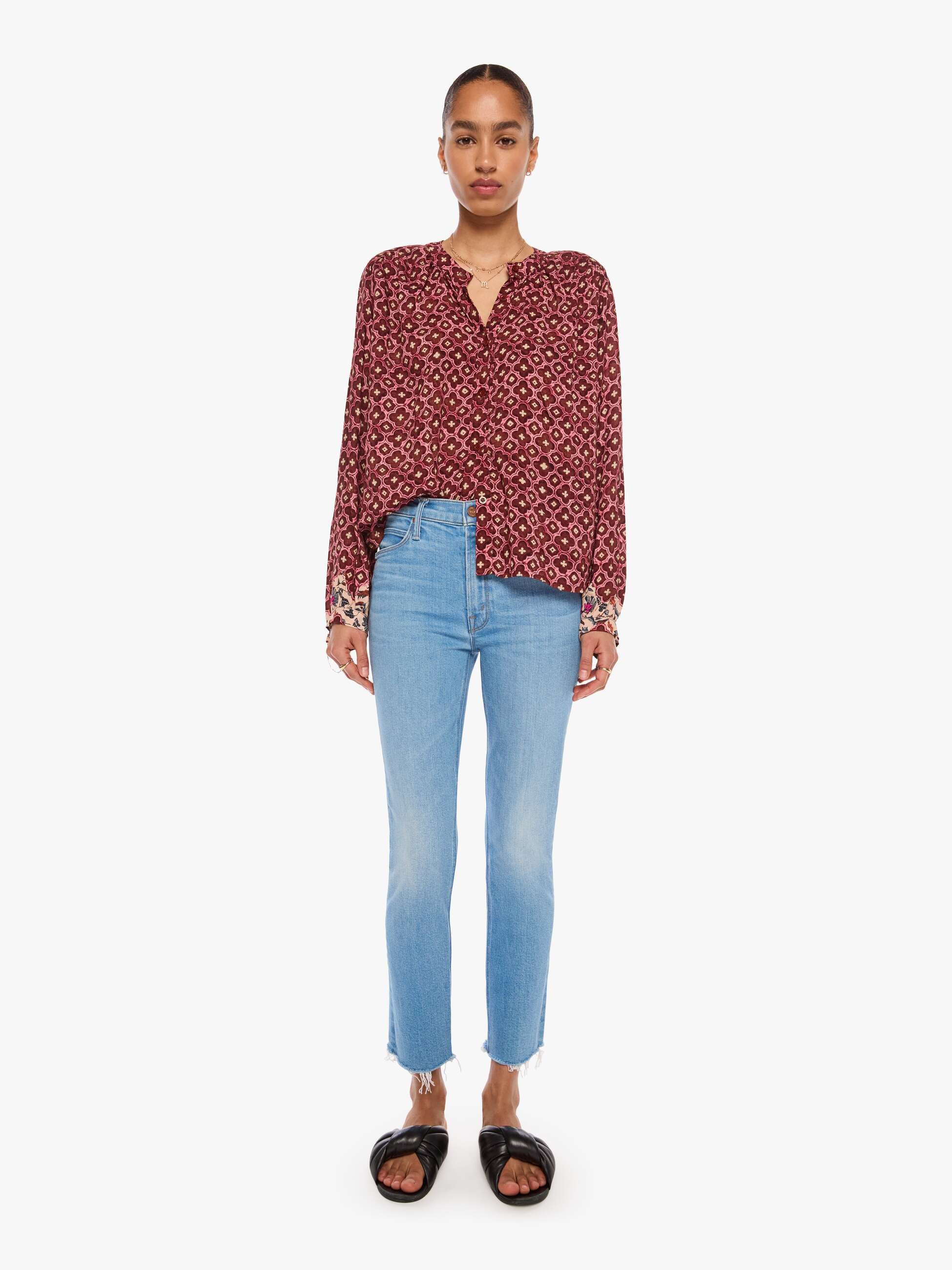 Women Natalie Martin Tolan Shirt | Mother Denim MOSAIC SPICE