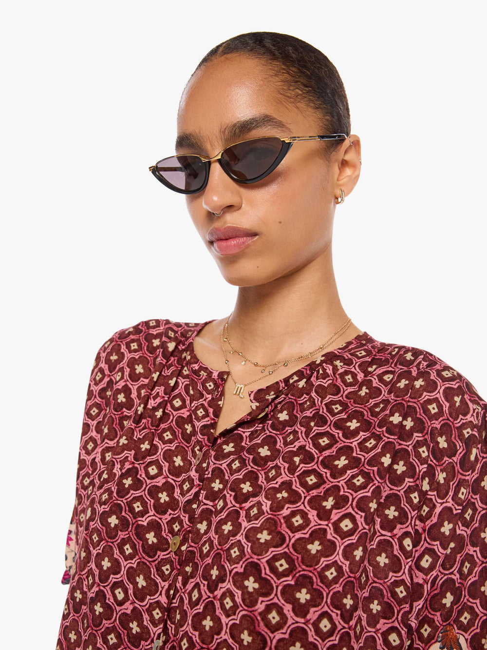 Women Natalie Martin Violet Top | Mother Denim MOSAIC SPICE