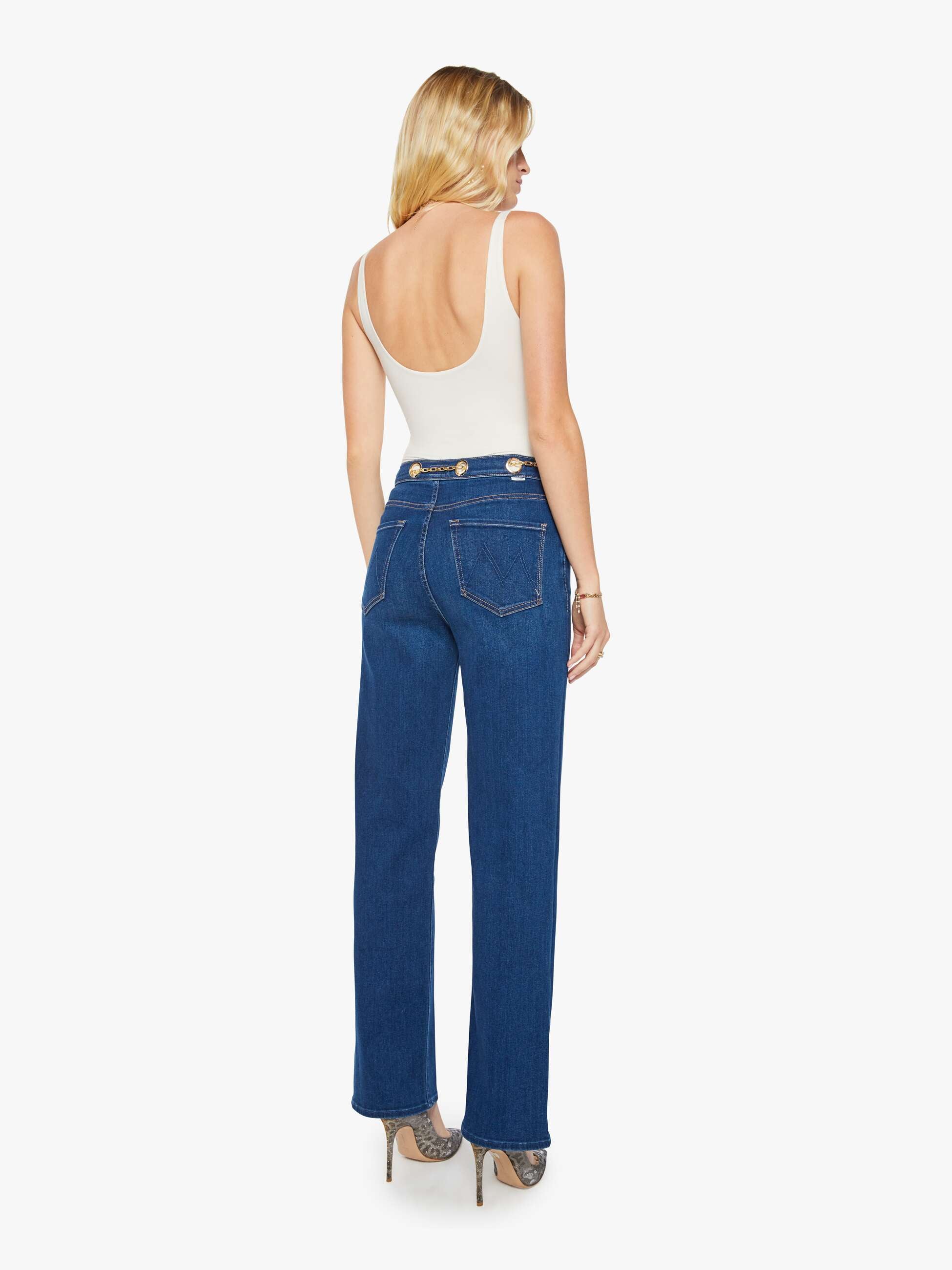 Women The Party In The Back Shirt | Mother Denim Flower Notes