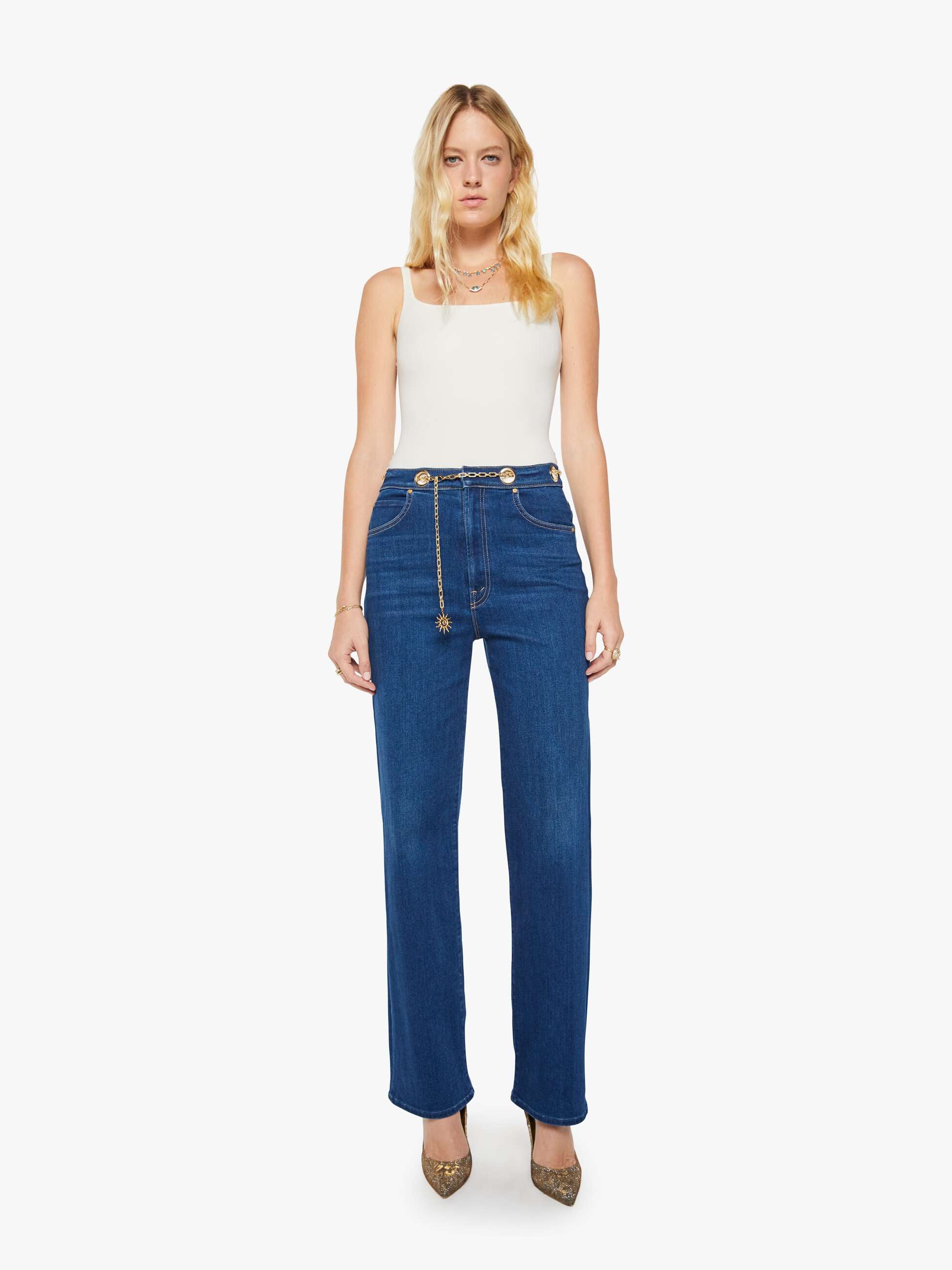 Women The Party In The Back Shirt | Mother Denim Flower Notes