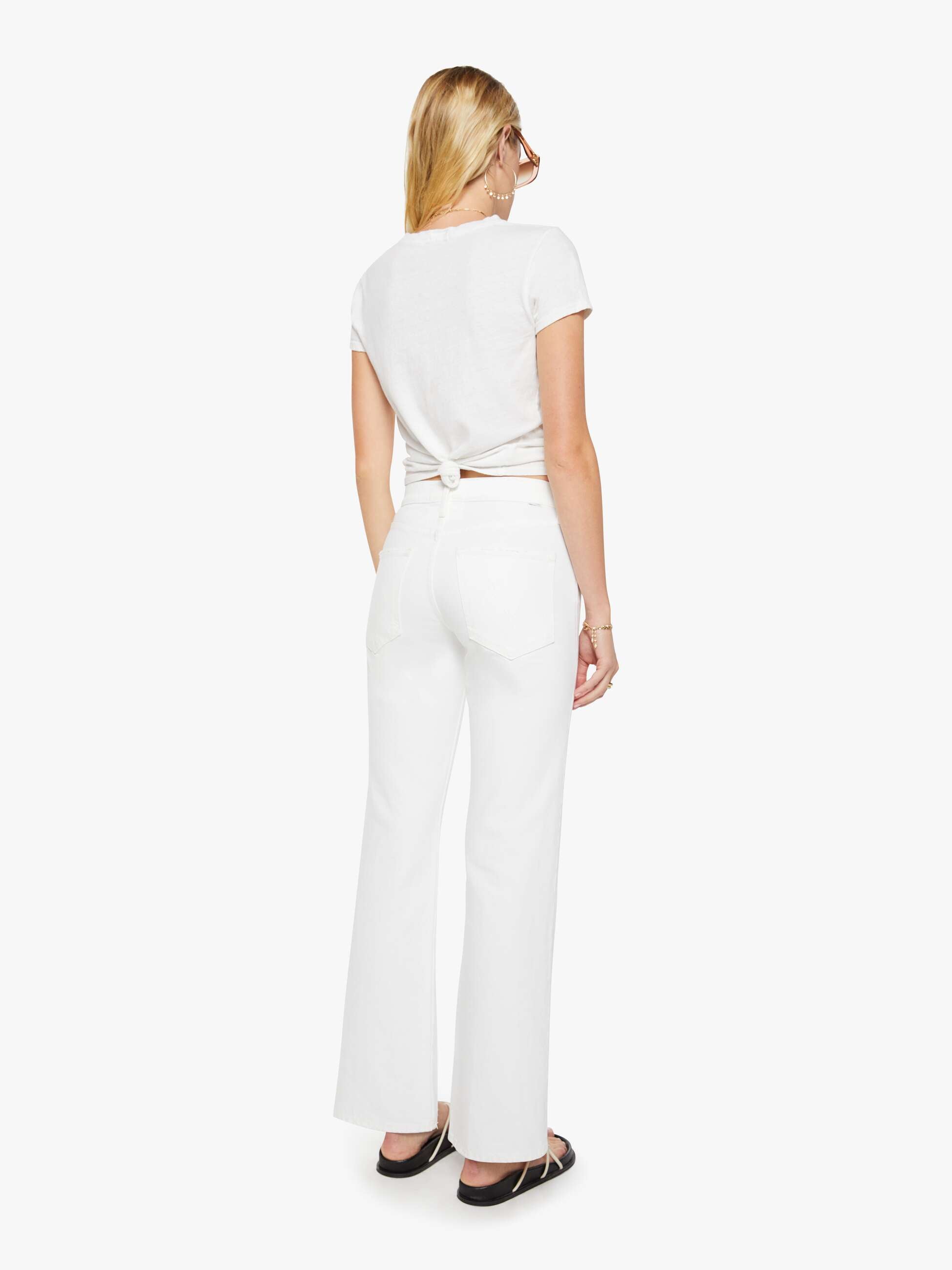 Women The Breeze Yoke Top | Mother Denim Golden Apricot