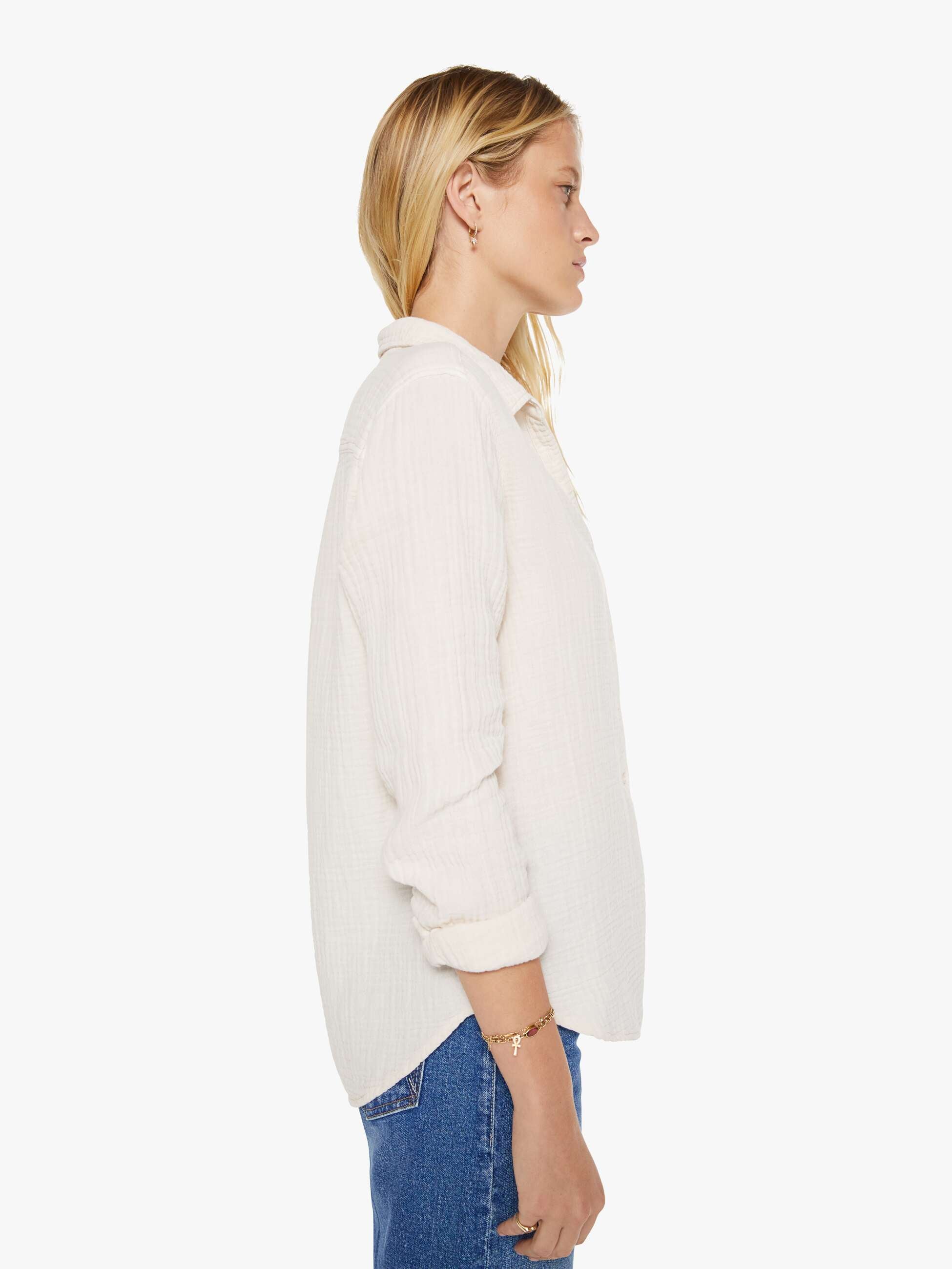 Women XiRENA Scout Shirt | Mother Denim White (Open)