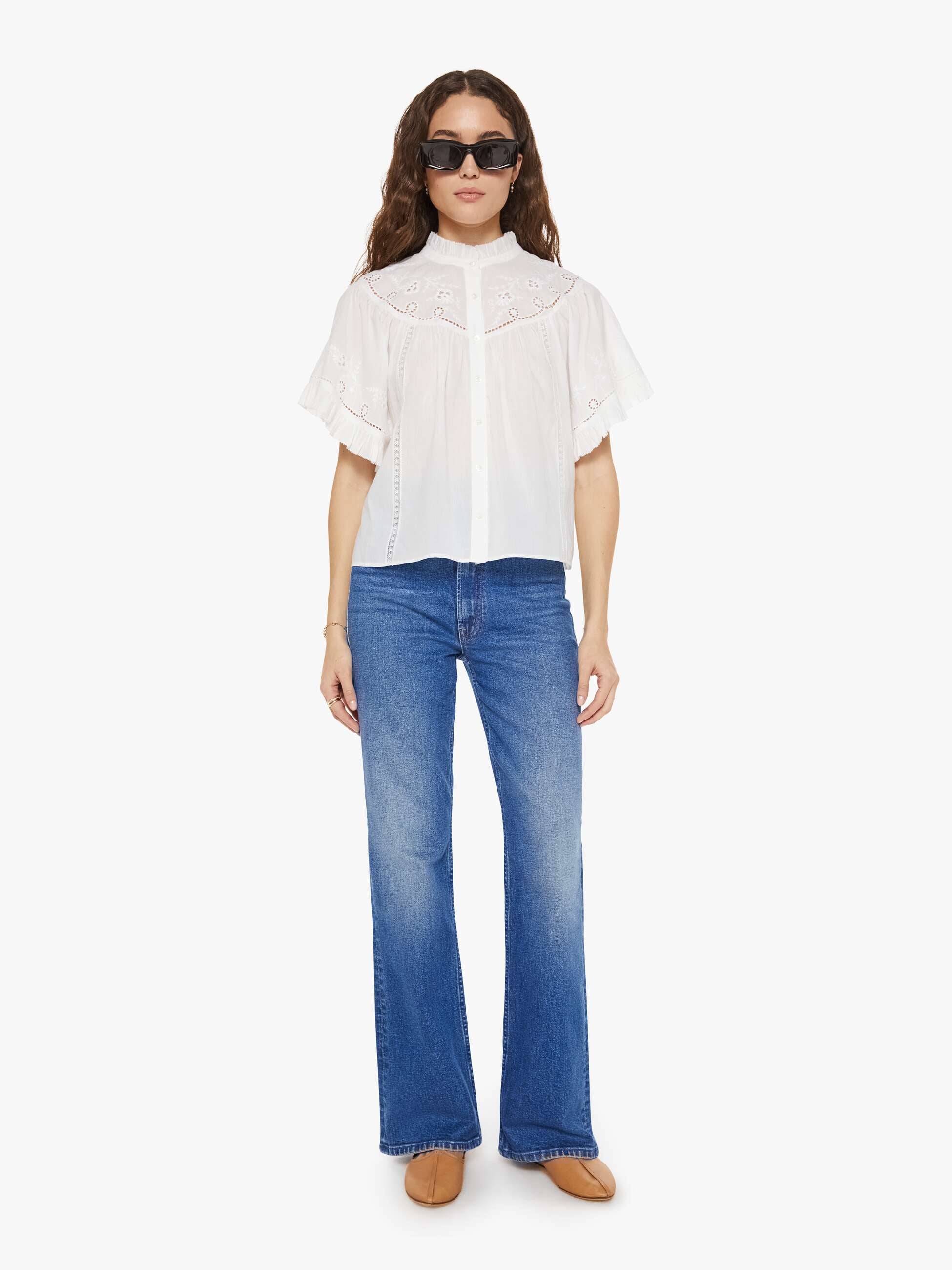 Women XiRENA Mae Shirt | Mother Denim White