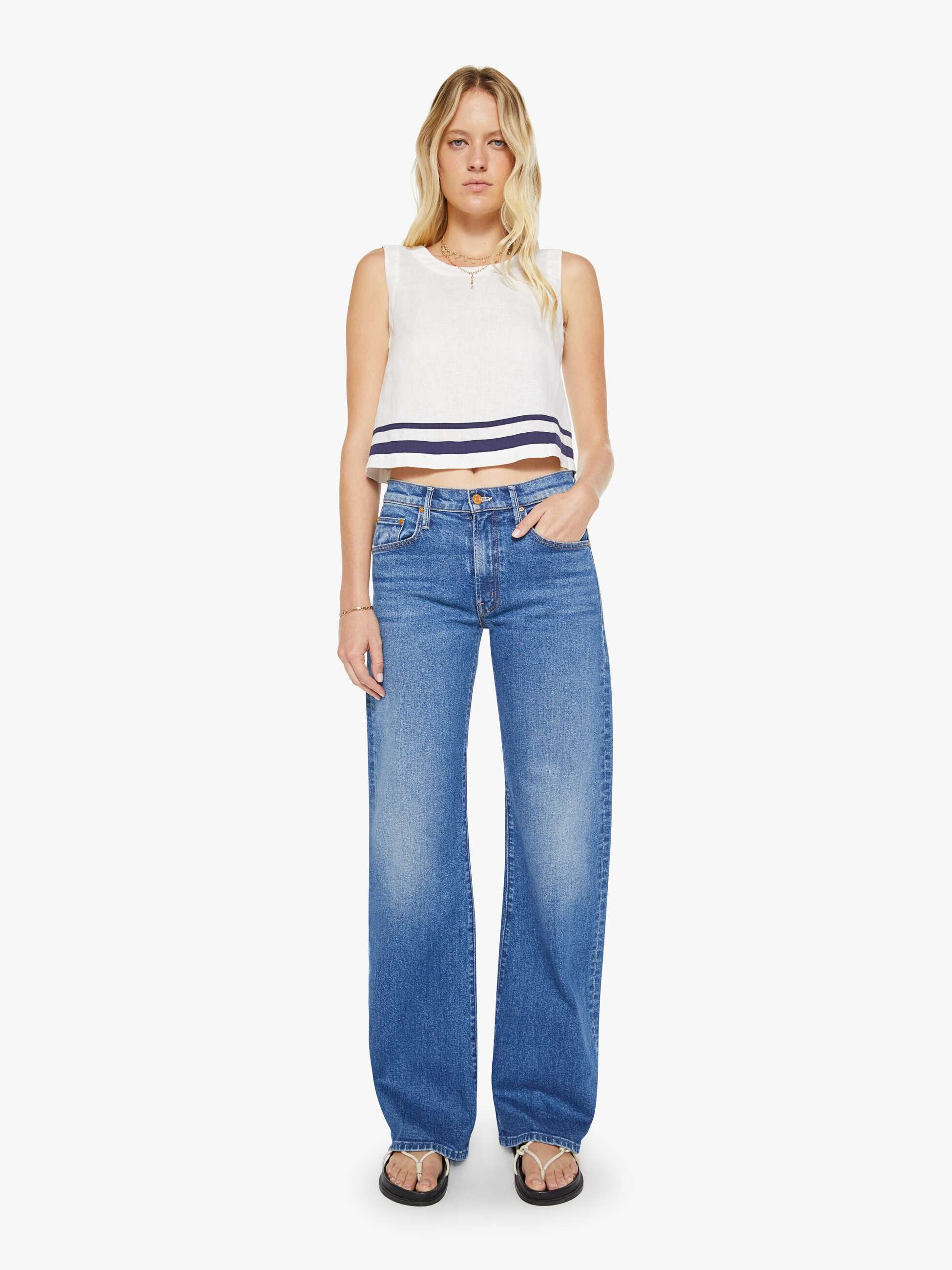 Women XiRENA Leni Top | Mother Denim White