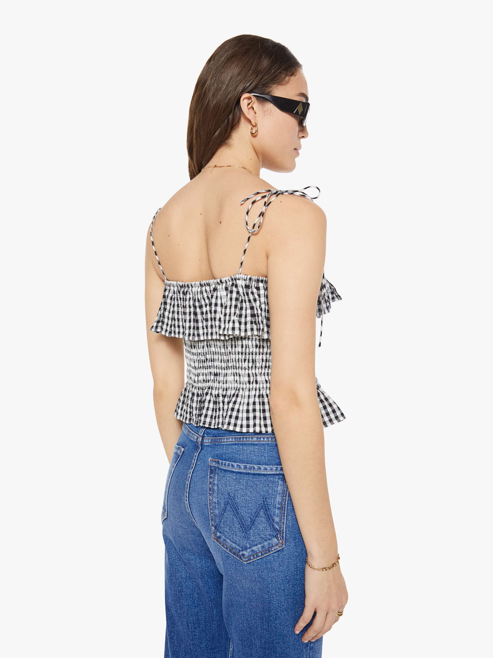 Women Alix of Bohemia Clara Top | Mother Denim SIDESHOW CHECK