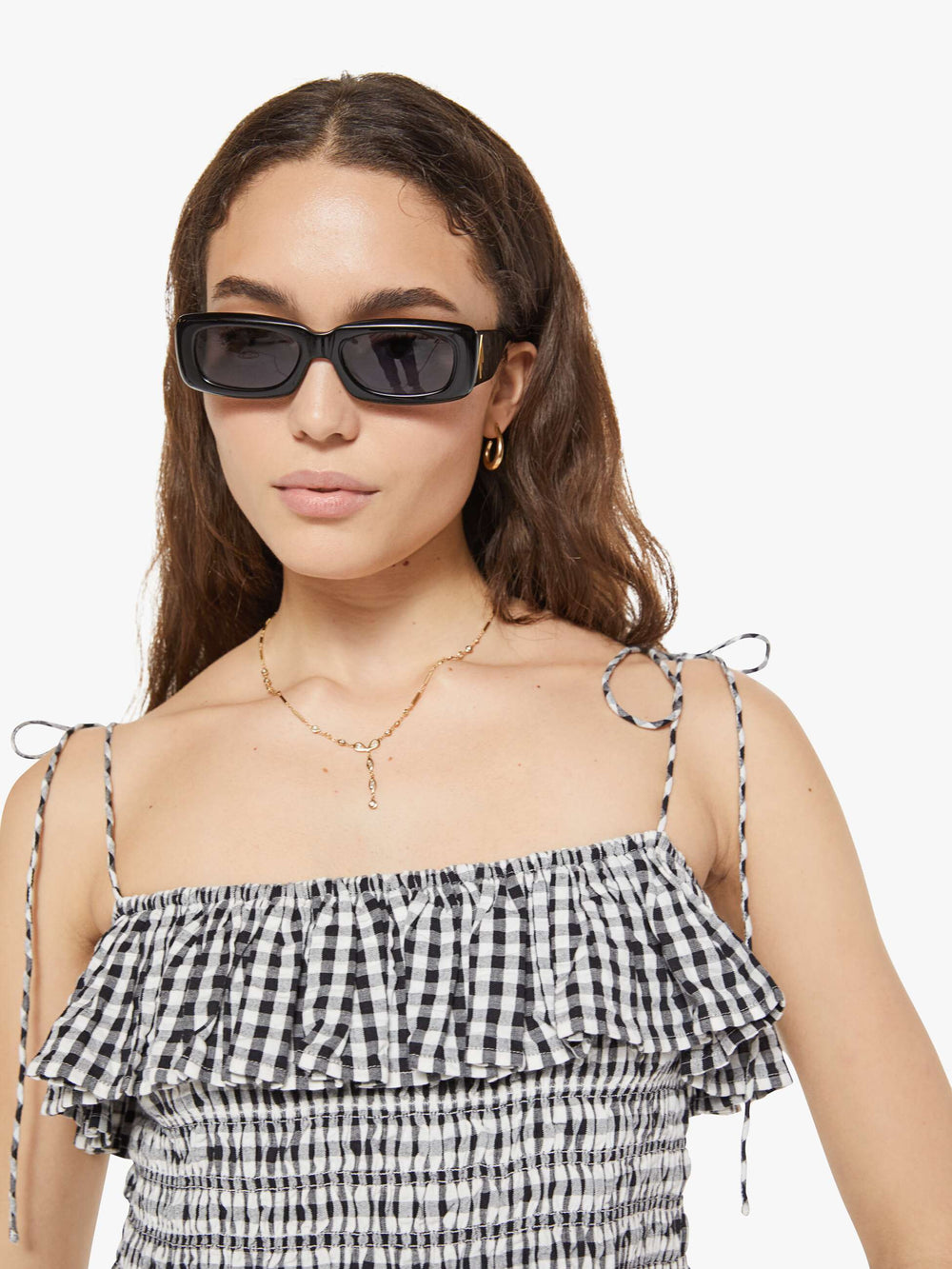 Women Alix of Bohemia Clara Top | Mother Denim SIDESHOW CHECK