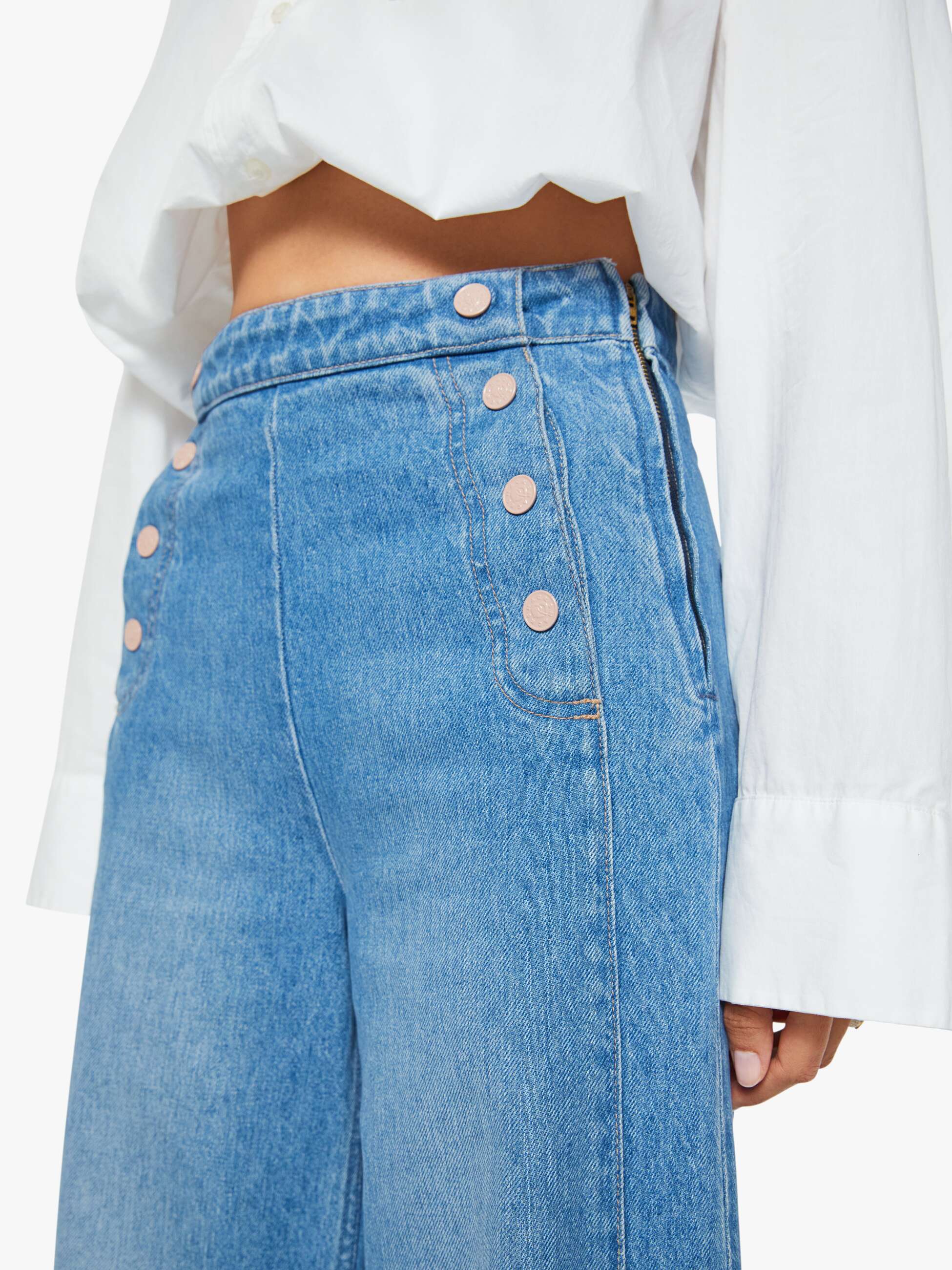 Women The Foxy Boxy | Mother Denim Hands Up