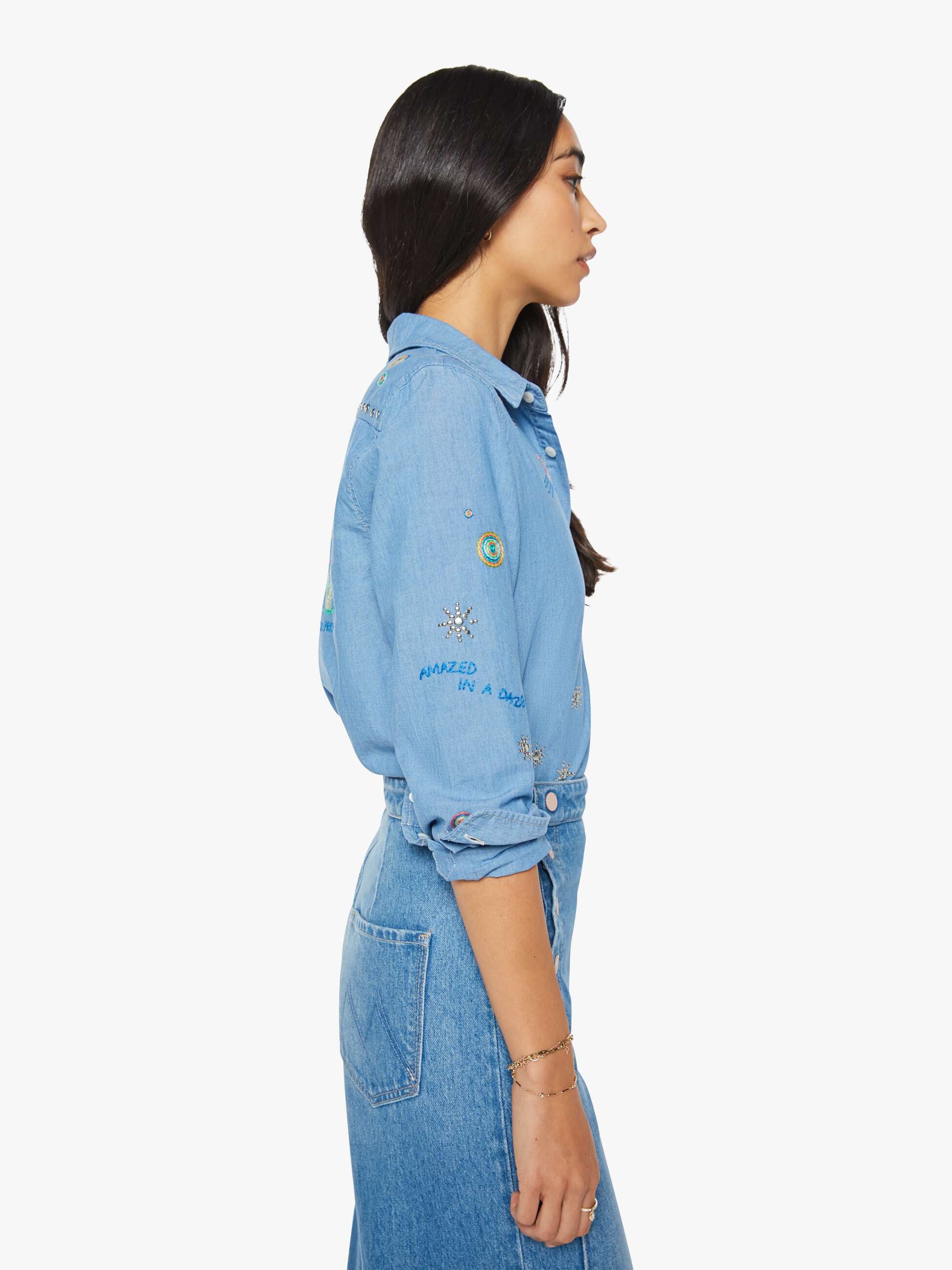 Women The Foxy Boxy | Mother Denim Hands Up